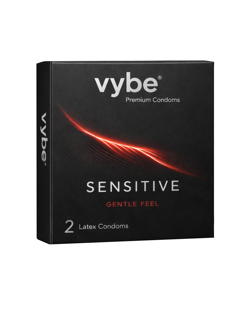 Vybe Sensitive Gentle Feel condom box